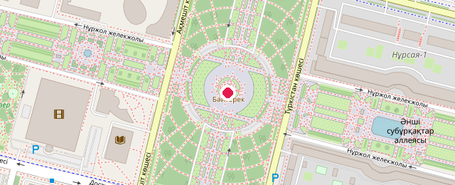 Схема проезда: Астана, Сарыарка
